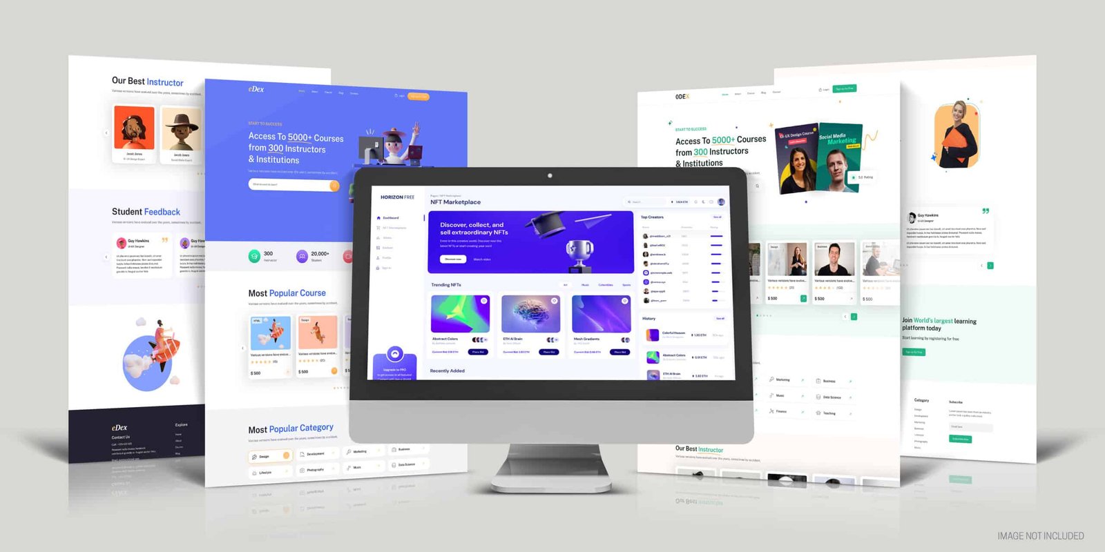 Freelancer service WordPress website template preview